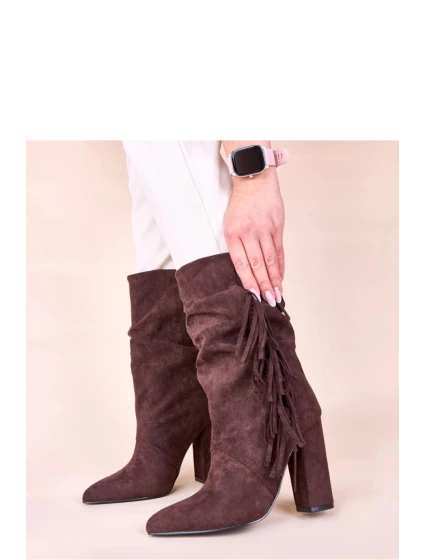 Boty na podpatku model 221008 Solea Boty na podpatku model 221008 Solea