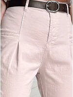 Dámské bavlněné chinos kalhoty CHINOSKA růžové FashionStreet UY2554