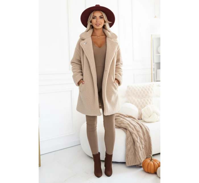 a elegantní žebrovaný dámský overal s výstřihem model 21439596 - kocula