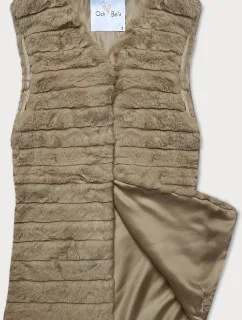 vesta ve velbloudí barvě s podšívkou model 20647313 - Och Bella