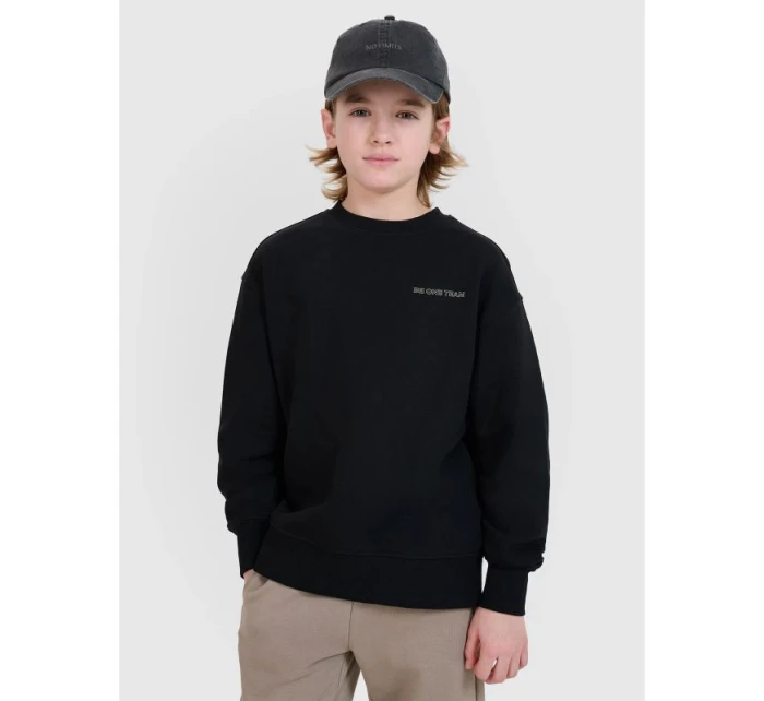 Chlapecká mikina s kapucí, bez pruhů 4F 4FJWSS25TSWSM1713-20S