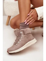 Dámské Boty S Kožešinou Big Star model 21706002 Šedé - Big Star Shoes Dámské Boty S Kožešinou Big Star model 21706002 Šedé - Big Star Shoes