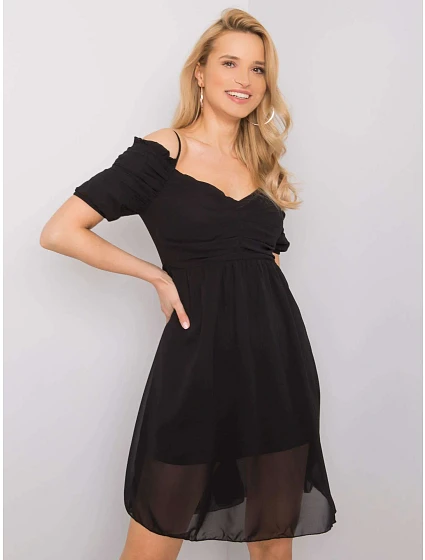 Šaty 322 SK model 15091067 černá - FPrice Šaty 322 SK model 15091067 černá - FPrice