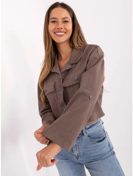 Kurtka IT KR model 21319833 ciemny bezowy - FPrice Kurtka IT KR model 21319833 ciemny bezowy - FPrice