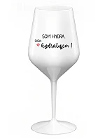 SOM HYDRA. RADA HYDRATUJEM! - biely nerozbitný pohár na víno 470 ml SOM HYDRA. RADA HYDRATUJEM! - biely nerozbitný pohár na víno 470 ml