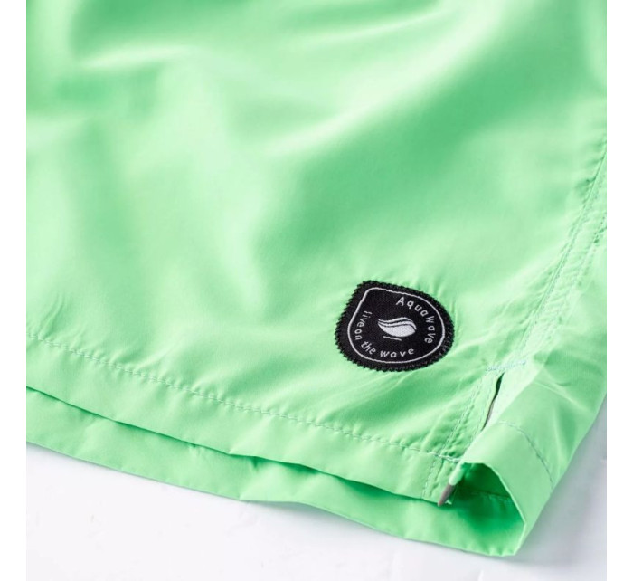 Pánské plavkové šortky Kaden II M Tmavě šedá se zelenou - Aqua Wave