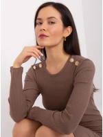 Dámské šaty RV SK model 21780741 Hnědá - FPrice