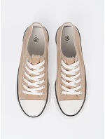 Komfortní tenisky hnědé dámské bez podpatku Komfortní tenisky hnědé dámské bez podpatku