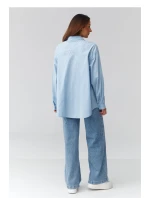 Košile s dlouhým rukávem model 224102 Makadamia Košile s dlouhým rukávem model 224102 Makadamia