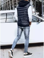 Pánská prošívaná modrá vesta Dstreet model 21964920 - FashionStreet Pánská prošívaná modrá vesta Dstreet model 21964920 - FashionStreet