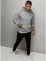 Pánská světle šedá mikina model 21967193 - Dstreet