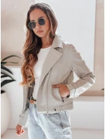 Dámská kožená bunda DARKGLORY šedá FashionStreet TY5216