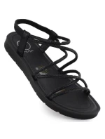 Dámské římské sandály Filippo se zirkony černé DS6884 Dámské římské sandály Filippo se zirkony černé DS6884