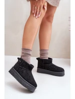 Sněhule se zdobením na platformě Big Star model 21676183 černé - Big Star Shoes