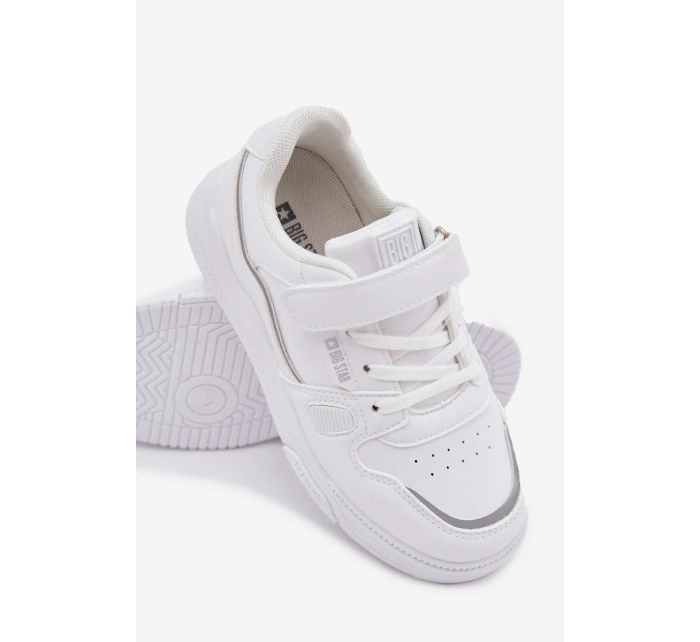 Dětské tenisky na suchý zip Big Star SS374042 Bílé