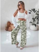 Dámské květinové kalhoty s širokými nohavicemi LOVEGARDEN zelené FashionStreet UY2656