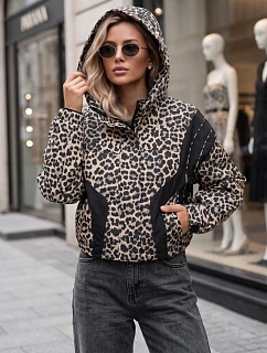 Kurtka damska przejściowa w z kapturem beżowa model 22366685 - FashionStreet