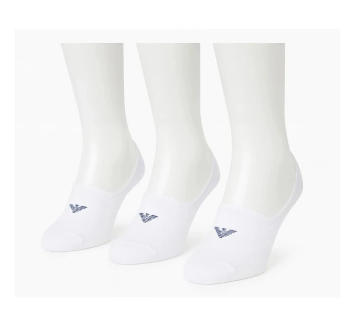 Emporio Armani mikrofleece ponožky Calza bavlna bílá 3-Pack Emporio Armani mikrofleece ponožky Calza bavlna bílá 3-Pack