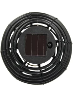 RATANOVÁ SOLÁRNÍ KULOVÁ LAMPA ČERNÁ PROGARDEN