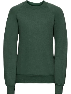Dětská raglánová mikina 10. bottle green model 22474578 - Russell Athletic