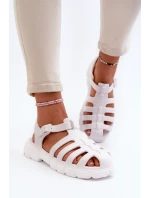 Dámské pěnové sandály římské bílé Gasaria Dámské pěnové sandály římské bílé Gasaria