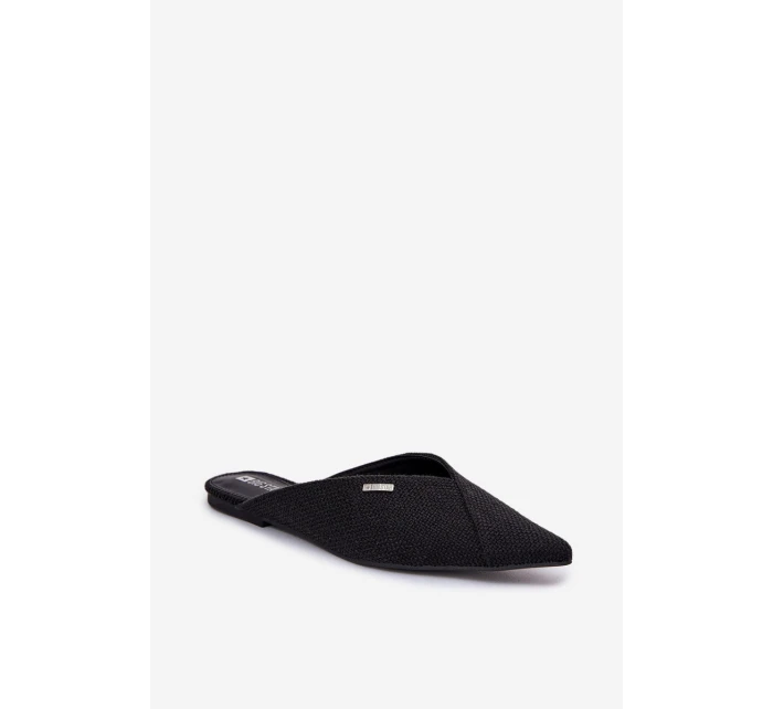 Dámské pantofle s špičatými nosy Big Star RR274210 Černé Dámské pantofle s špičatými nosy Big Star RR274210 Černé