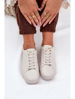 Nízké Dámské Tenisky Z Eko Kůže Big Star model 21686472 Béžové - Big Star Shoes