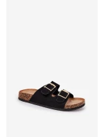 Dámské sandály na korkové platformě se zlatými černé model 21689208 - Boto Dámské sandály na korkové platformě se zlatými černé model 21689208 - Boto