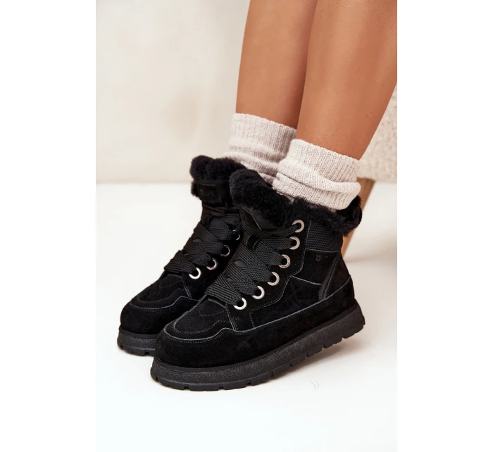 Dámské Zimní Boty Na Platformě S Kožíškem Big Star model 21705939 Černé - Big Star Shoes