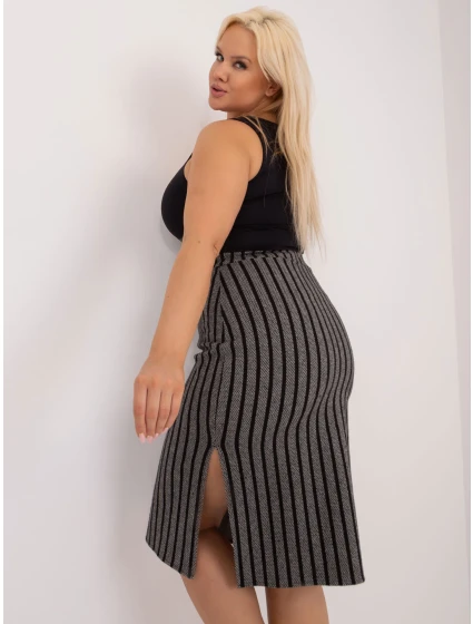 Sukně LK SD 509514 1.43 šedá černá Sukně LK SD 509514 1.43 šedá černá