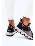 Dámské tenisky Big Star KK274546 Šedo-Černé Dámské tenisky Big Star KK274546 Šedo-Černé