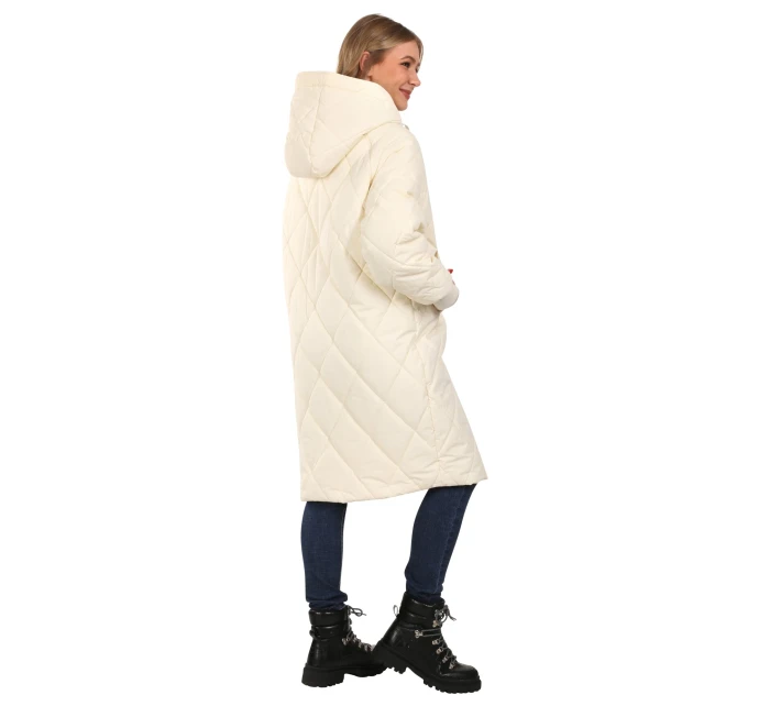 Dámský kabát NAX NOPPA creme Dámský kabát NAX NOPPA creme