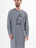 Pánská noční košile s dlouhým rukávem Plachetnice