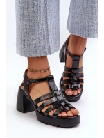 Sandály na podpatku model 211947 Step in style Sandály na podpatku model 211947 Step in style