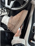 Dámské boty SNOWTRED khaki Dstreet ZY0567