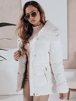 Dámská prošívaná bunda WINTERGIRL bílá FashionStreet TY4934