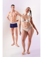 Pánské boxerky GO ABC 2.0 Hipster 2P - BLUE - modré 00RA - SLOGGI