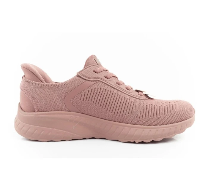 Skechers Bobs Squad-Chaos dámské sportovní boty pohodlné SLIP-INS pink dámské