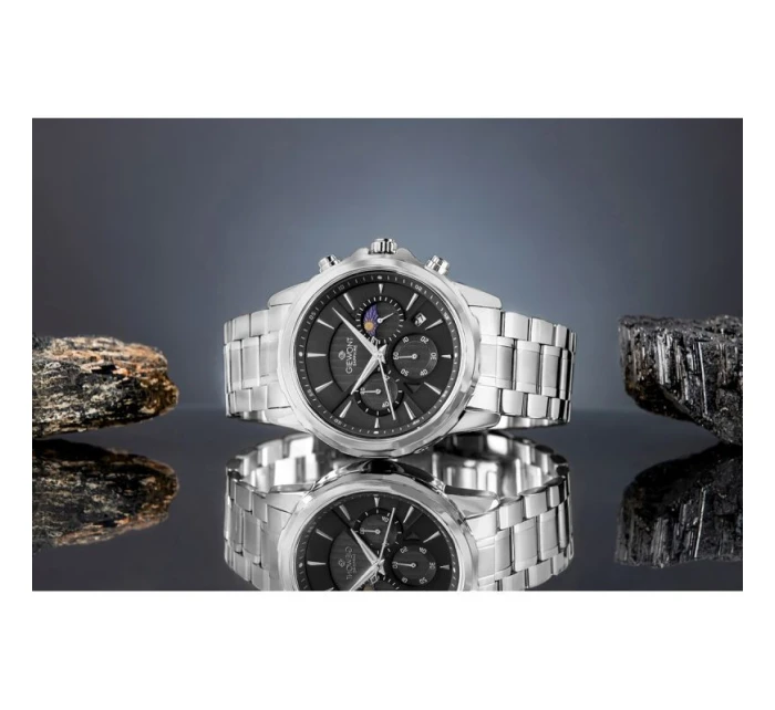 Pánské hodinky Giewont Chronograph Sapphire Silver GW9460-B2