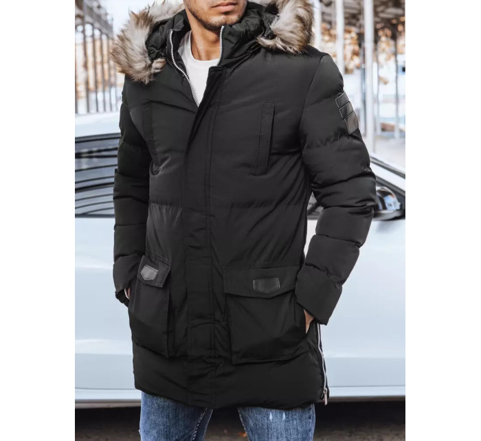 Pánská prošívaná zimní bunda černá Dstreet TX4274
