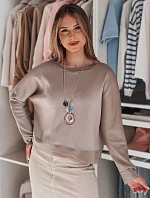 Dámská máslová mikina oversize s přívěskem NUBISS ash FashionStreet RY2800