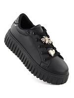 Dámská sportovní obuv na platformě černá NEWS 4756