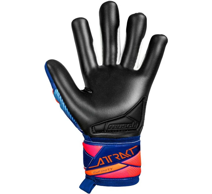 Reusch Attrakt Infinity Evolution NC Junior modročerné brankářské rukavice 5672725 4127