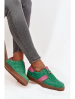 Semišové dámské tenisky Vinceza 79576 zelené Semišové dámské tenisky Vinceza 79576 zelené