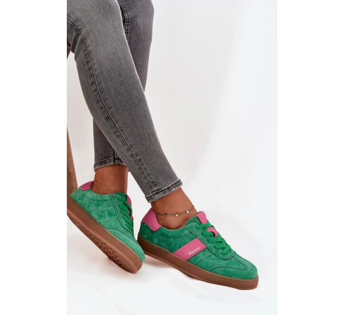 Semišové dámské tenisky Vinceza 79576 zelené Semišové dámské tenisky Vinceza 79576 zelené