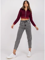 Džínové kalhoty MR SP 255.56P tmavě šedá