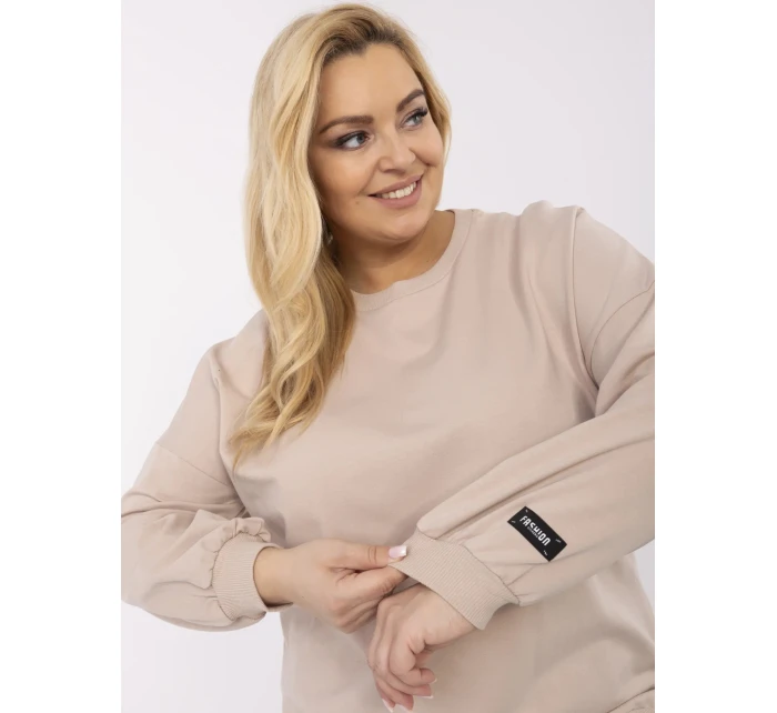 Bluza RV BZ model 21072703 beżowy - FPrice Bluza RV BZ model 21072703 beżowy - FPrice