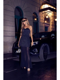 šaty se sukní černé model 21479382 - Moe