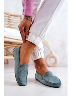 Dámské Semišové Mokasíny máta model 19957035 - Kesi