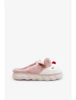 Futrzane Dámské Pantofle S Motivem Sobů Růžové Wistira Futrzane Dámské Pantofle S Motivem Sobů Růžové Wistira